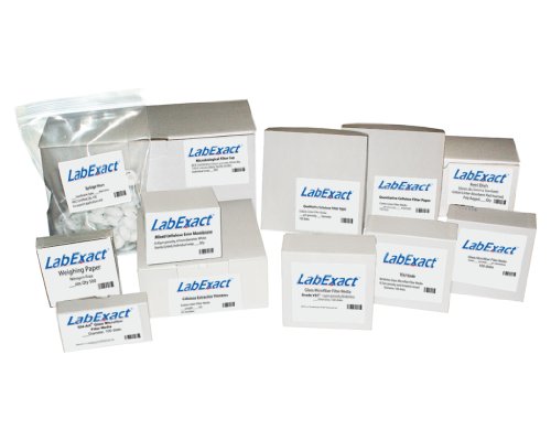 LabExact 1200112 Filtro de microfibra de vidro de grau F, vidro de borossilicato sem fichas, 0,7 µm, 7,0cm