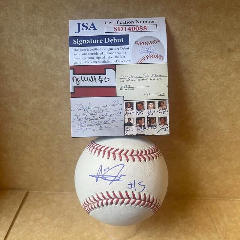 ALERICK GULARIE TWINS Signature Surve assinada M.L. Baseball JSA SD140088