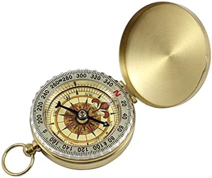 Quul Camping Highking Pocket Brass Compass Portable Compass Navigation for Outdoor Atividades
