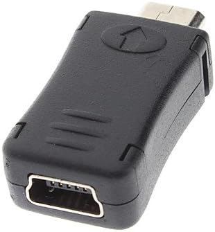 Mini USB feminino para micro usb adaptador de carregador masculino