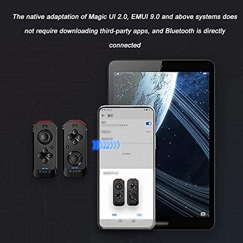 FEIYX Mobile Gamepad, Mobile Game Controller for Mobile Controller, Controlador sem fio Joypads esquerda sem fio Bluetooth