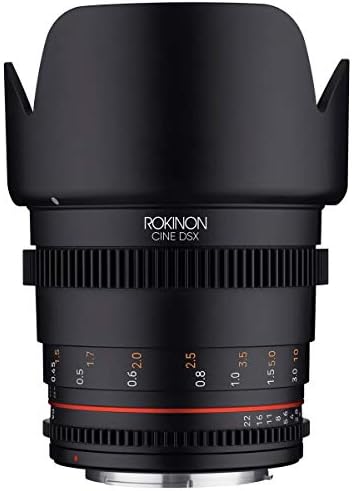Rokinon 24mm, 35mm, 50mm e 85mm T1.5 Cine DSX Kit de 4 lentes de alta velocidade para fuji x, pacote com caixa de mão,