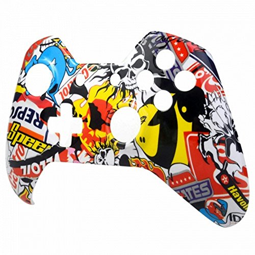 Modfreakz® Front Shell Hydro Dipped Sticker Bomb para controladores Xbox One Model 1537/1697