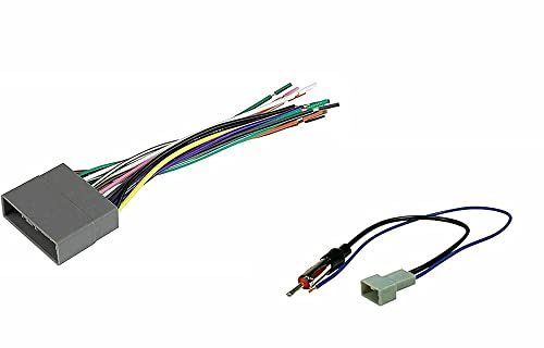 IMC Audio Honda Wire Harness e Antenna Adaptter Compatível com o selecionamento de 2006-14 Honda Civic CR-V Fit Odyssey Insight para instalação estéreo de pós-venda