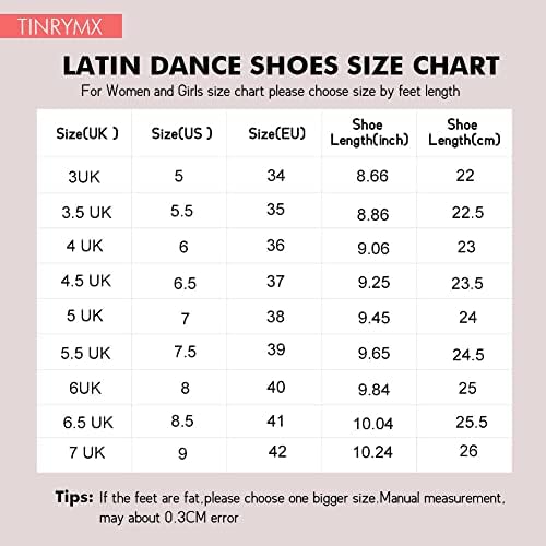 Tinrymx Sapatos de dança latina feminina Salsa de salsa de cetim Practice Sapatos de dança Chacha, 801-7cm-beige, 5 nós