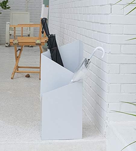 WXXGY Umbrella Stand Irregular Geométrico Piso Standing Umbrella Bucket para Home Hotel and Office/White