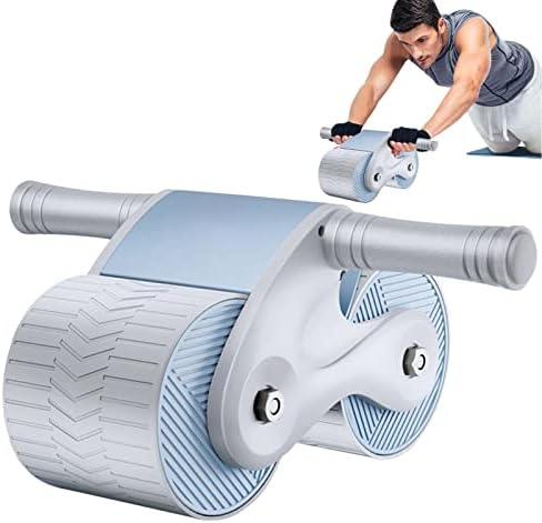 Roda aabdominal de rebote automática, rodas Roller Exercício abdominal doméstico com ajoelhamento, Wheel AB Roller Exercitador abdominal doméstico para iniciantes treinos principais
