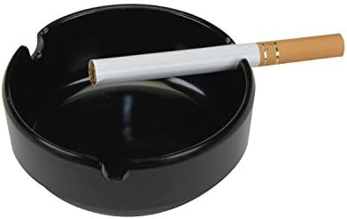Fuma de rinoceronte com sede, cinzeiro de cigarro de plástico redondo, preto