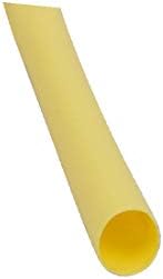 X-Dree 8m 0,18in Interior da poliolefina de poliolefina amarelo de tubo retardante para reparo de arame (8m 0,18in Diaole de poliolefina