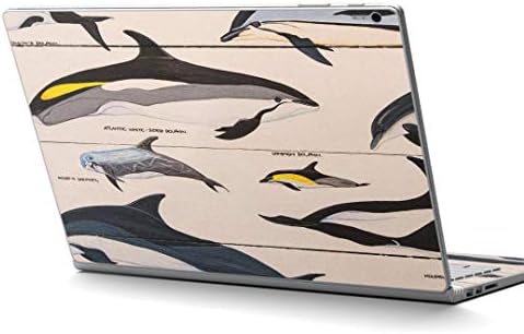 Decalques de pele igsticker para o livro de superfície / livro2 15 polegadas Ultra Fin Fin Premium Protective Body Skins Skins Universal Sea Dolphin Creature