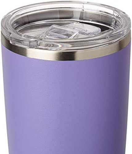 Purple 20oz de tamanho perfeito Tumbler de caneca de caneca e tampa da prova de derramamento - chá de café com cerveja