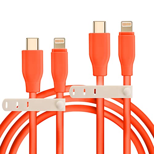 2 pacote 3,3/6,6ft Apple MFI Certificado USB C To Lightning Cable Cabo de carregamento rápido Cabo iPhone para iPhone 14/14
