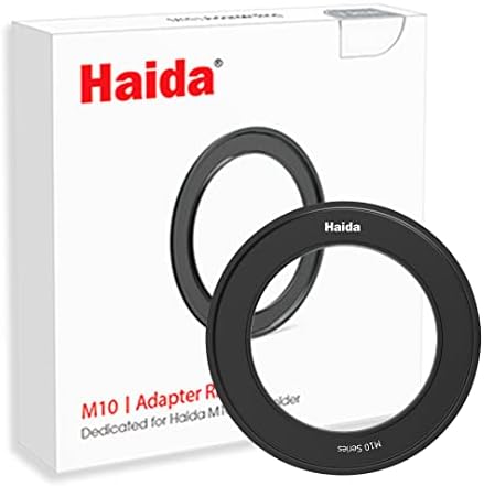 Adaptador de filtro Haida Anel de alumínio Alumínio Lente da câmera e suporte do suporte do filtro de 37 mm a 95 mm para M10,