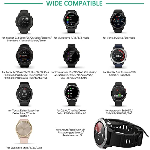 Charger Garmin Watch para adaptador Tipo C, 2pack compatível com Garmin Fenix ​​6 6s 6x Pro, Fenix ​​5 5S 5x Plus, Forerunner 745 935 945 45 45s 245, abordagem S60 x10 e mais