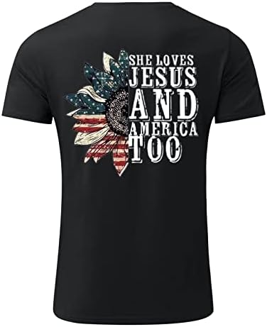 XXBR Independence Day T-shirts de manga curta para homens, Summer American Flag Imprima Slim Fit Crewneck Basic Casual Tee Tops
