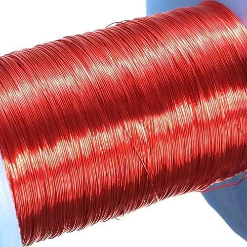 Nothoa jingerl 100m Fio de ímã vermelho 0,2 mm de arame de cobre esmaltado arame redondo bobina magnética enrolamento