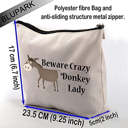 Blupark Donkey Lady Gift Cuidado Crazy Donkey Lady Lady Cosmetic Boly Donkey Lovers Gree para mulheres