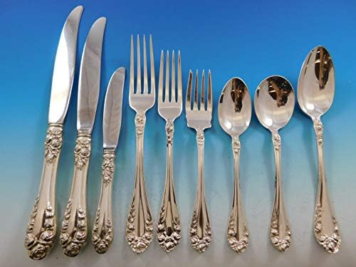 Normandie by Northumbria Canadá Sterling Silver Flushwars Service 59 peças