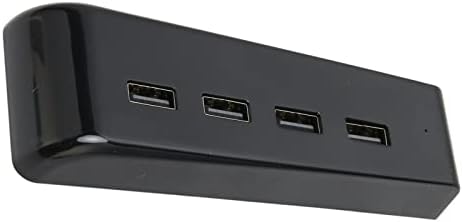 Extender da Dauerhaft USB 2.0, adaptador do controlador de carregador Easy USB Hub Black Plug and Play para console de jogo para laptop
