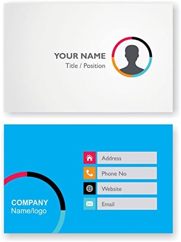 Projete seu próprio cartão de visita personalizado com o logotipo personalizado, funcionário de visita-Frente e Back110 lbs-Thick