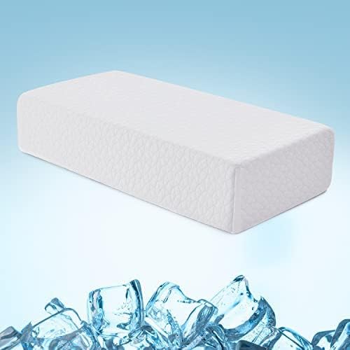 Travesseiro de resfriamento do cubo de gelo Harborest para que dormem laterais com espuma de espuma lateral travesseiro de travesseiro de travesseiro e pescoço para alívio da dor ， 12 x24 x5