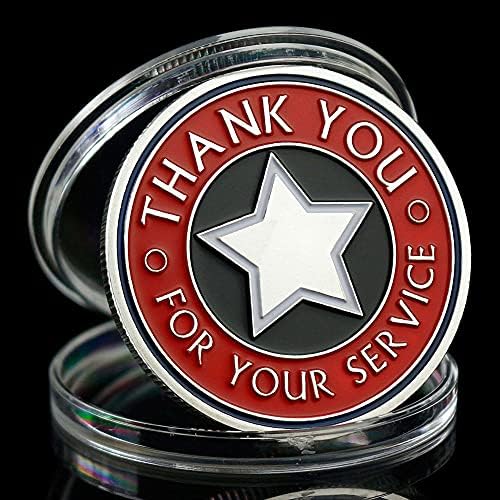 Miluta militar dos EUA Obrigado por seu desafio de serviço Coin Honor Coin orgulhosamente saúda sua moeda comemorativa veterana