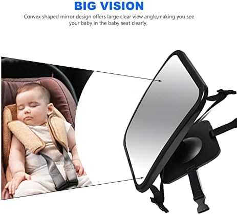 Espelho de carro para bebês da FYY, espelho de bebê à prova de quebra para carro, espelho de carro de bebê para segurança