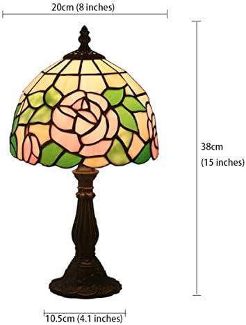 Tiffany estilo antigo manto de vidro luminária