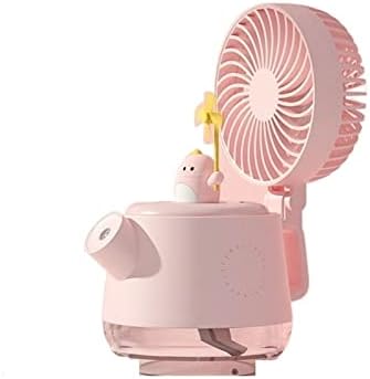 DFSYDS Fan-umidificador de ventilador Two-one One On-Office Aromaterapy Spray Summer Summer Mini Fan fofo de refrigeração