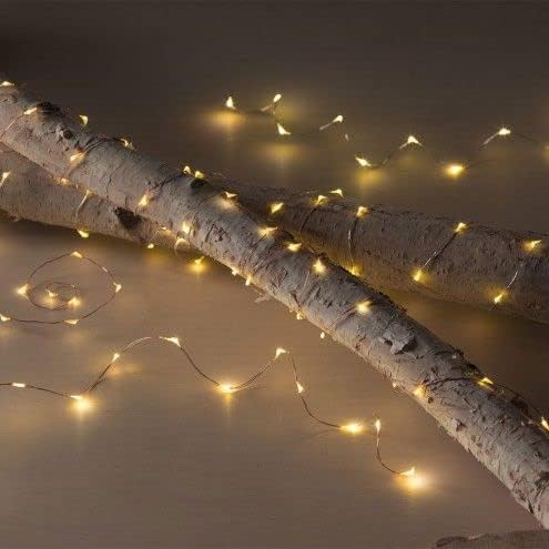 2pk Cada 66 pés 200 Luzes de fadas LEDs Conecte -se, luzes à prova d'água com remoto ao ar livre 8 modos Luzes de fio de cobre Decoração de quarto, luzes cintilantes para o quarto de garotas Jardim para festa de Natal Casamento