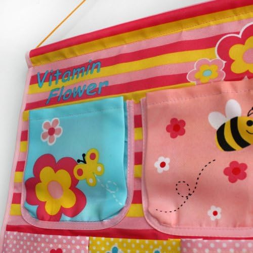 [Bee & Flowers] Pink/Wall Hanging/Wall Organizadores/cestas de parede/cestas