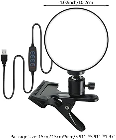 Luz de anel selfie de Walnuta com suporte de controle de círculo de controle remoto de 4 polegadas com câmera com câmera Lighting