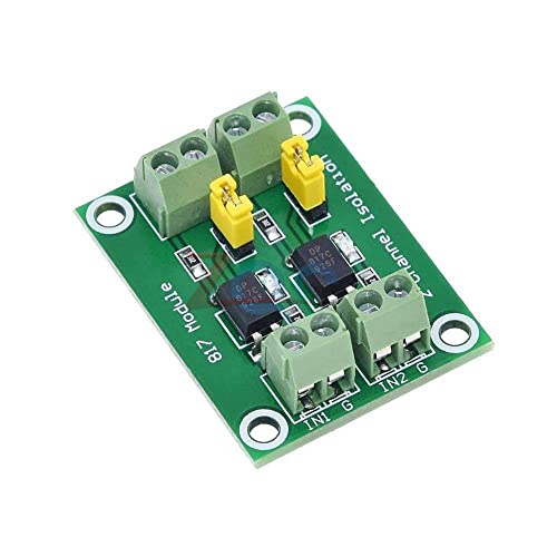 PC817 2 canal Optocoupler Isolation Board Switch Converter Module DC 3.6-30V Módulo isolado fotoelétrico do driver