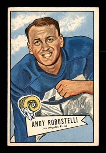 #85 Andy Robustelli RC HOF - 1952 Bowman Large Football Cards classificou Ex+ - Bowman Football Cards