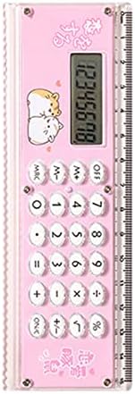 Calculadora de régua utut excelente conveniente 8 dígitos calculadora de mão rosa