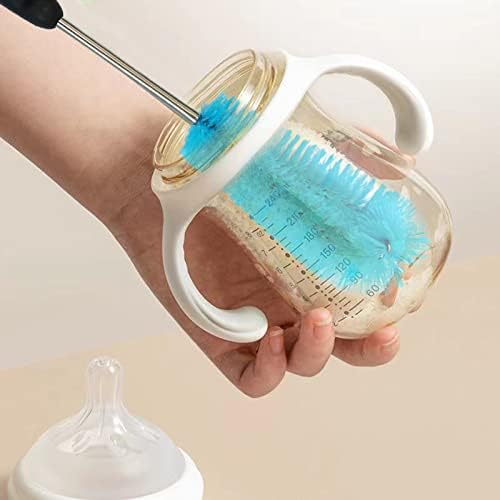Escova de garrafa de água, mamadeira de água longa, escova, projetada para limpar mamadeiras, xícaras de canudinho, garrafas