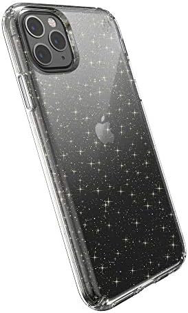 Speck iPhone 11 Pro Max Case - Presidio Clear + Glitter - Tampa de arranhões de proteção Ultra Thin Hard Scratch, Glitter Clear/Gold