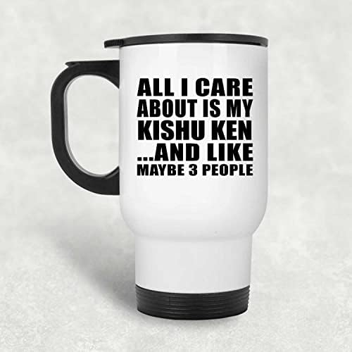 Projeta tudo o que me preocupo é o meu copo isolado de aço inoxidável Kishu Ken, caneca de aço inoxidável de 14 onças, presentes