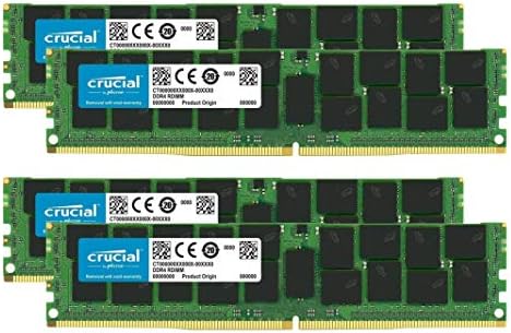 Pacote crucial com 128 GB DDR4 PC4-21300 2666MHz RDIMM, Memória ECC registrada com classificação dupla