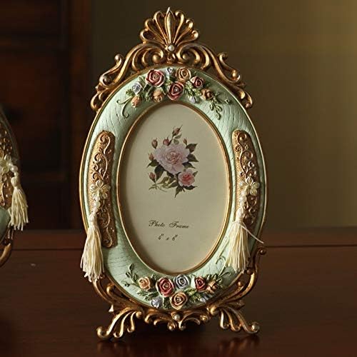 BHVXW Vintage Europa Estilo Photo Frame Resina Retro Desktop Maldura da parede para mulheres Amigo casamento Melhor presente