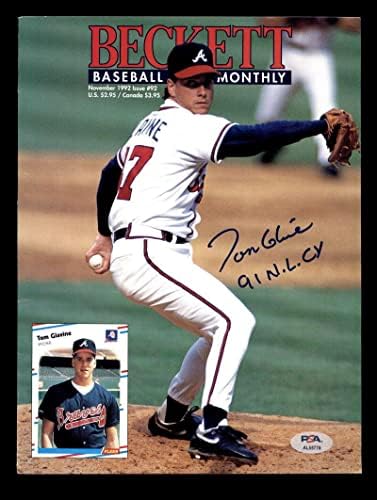 Tom Glavine PSA DNA assinado 8x10 Foto Autograph 1 Braves - Fotos autografadas da MLB