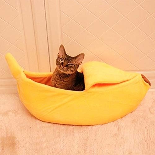 HAIXCLVYE CEGURA CRIATIVA BANANA SHAPE CAT CACA DE PET PET CACA DE CATO MOLO PARA CATO DE CAT DE INVERNO CATA ALOGADA BEDE ALGUMA