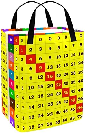 Mesa Matemática Tabela de Tabela Prinha Lavanderia Deslilhada, 60l Cestas de lavanderia à prova d'água Lavagem de roupas de