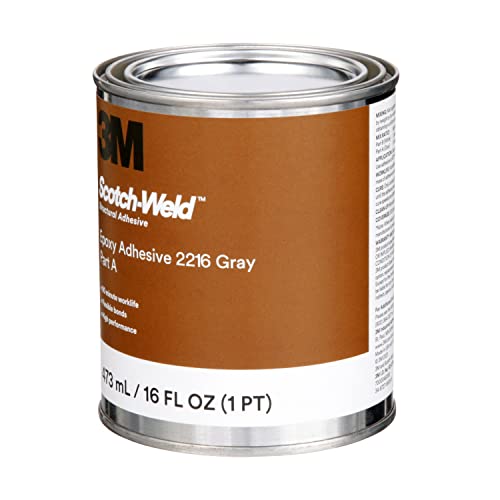 3m Talc Scotch-Weld Epóxi adesivo 2216, cinza, parte b/a, 1 kit de litro, 6/caso