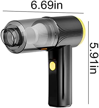 TOPLIU portátil a aspirador de pó, sem fio, com bomba de soprador e vácuo, sucção poderosa de 9000pa, 2000mAh, para fendas