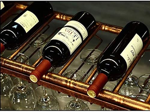 Zesus European Wine Rack Rack Sçaneiro de vidro Glass de vinho de vinhos de cabeça para baixo do bar de vinícolas de vinhos pendurada Armazenamento de copo/60x30cm