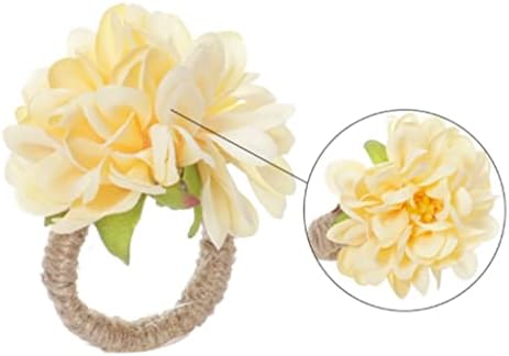 YGQZM 6pcs em forma de flor em forma de toalha anel de guardana
