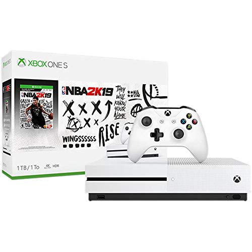 Microsoft Xbox One S 1 TB W/NBA 2K19 Bundle + Rockstar Games Red Redemption 2 + Xbox Live 3 meses Associação de ouro + Xbox Controlador