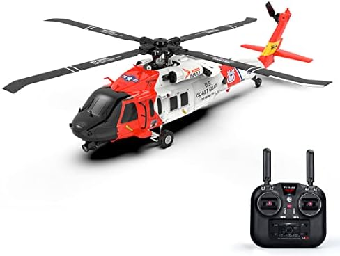 Bedcoo 1/47 2,4G Modelo de helicóptero RC 6CH com câmera, modelo de helicóptero RC sem escova de acionamento direto para adultos