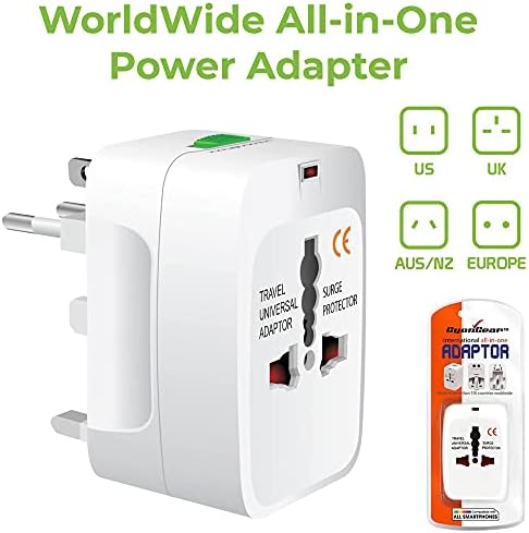 O adaptador de energia em todo